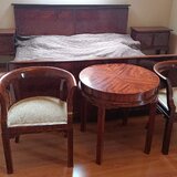 Vand mobila dormitor vintage Art Deco reconditionata